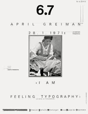 April Greiman | Typographische Monatsblätter