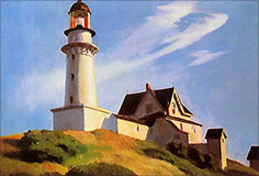 Edward Hopper, The Lighthouse at Two Lights, 1929.