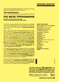 Jan Tschichold die neue Typographie