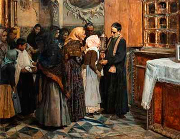 Sorolla, El beso de la reliquia, 1893.